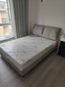 比卡茵（BIKAYIN）  床 真皮双人床现代简约奶油风主卧床大小户型大象耳朵储物床 【9D满铺】床+椰棕床垫(偏硬) 【普通款】1.8*2框架 实拍图