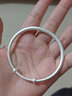 中国黄金（CHINA GOLD）足银999银手镯女素圈纯银饰三八节女神礼物生日礼物送女朋友老婆 【999足银】古法推拉款【20g】 实拍图