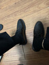 卡帝乐鳄鱼（CARTELO）软牛皮冬季男士皮鞋新款通勤商务正装鞋子休闲西装新郎结婚鞋真皮 黑色 45 实拍图