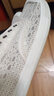 斯凯奇（Skechers）女平底鞋秋季网面蕾丝透气鞋子女士时尚低帮113821 乳白色/OFWT 37.5 实拍图