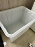 塑料水箱方桶加厚储水大号长方形养鱼牛筋泡瓷砖服装厂周转箱 进口料加厚200型（白/红/蓝/备注默认发白色） 实拍图