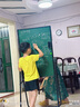 得力60×90cm白绿板(白板＋绿板) U型架可升降双面板移动白板支架写字板 黑板家用会议办公室教学磁性 实拍图