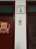 康巴丝（Compas）挂钟客厅钟表家用静音新款石英钟表挂墙 3599A 日历款闪金 34cm 实拍图