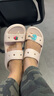 卡骆驰（CROCS）经典泡芙凉鞋舒适耐磨坡跟泡芙鞋户外拖鞋|207670 石英粉-6UR(含智必星) 36 (220mm) 37 实拍图