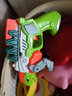 BOBYY.DUCK2-3岁宝宝幼儿玩具枪带声光变形枪卡通恐龙耐摔可变形发声发光 蓝色霸王龙+绿色剑背龙(4节7号) 小号 实拍图