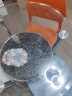 钟爱一生（CHERISHES LIFE）圆形桌布圆桌垫防水软玻璃餐桌布茶几垫子台布塑料透明防油桌面垫 升级食品级无味纯色透明2.0mm 圆形桌布直径80cm 实拍图