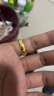 中国黄金（CHINA GOLD） 黄金戒指女士素圈足金戒指泥鳅背金戒指婚礼三金对戒520母亲节 圈口12号 约2.56g 实拍图
