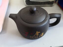 炎煌紫砂茶壶家用大容量西施壶纯手工泡茶壶功夫茶具单壶陶瓷泡茶神器 原矿紫砂描金-舍得井栏壶 101mL(含)-200mL(含) 实拍图