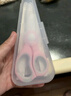 BABYALAN儿童剪刀剪菜肉陶瓷辅食剪AD剪宝宝婴儿食物剪便携研磨工具剪胶囊 可拆分陶瓷+辅食夹+收纳盒-粉色 实拍图
