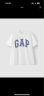 Gap男女装2024夏季新款拼接字母logo短袖T恤简约百搭上衣466766 白色 180/100A(XL) 亚洲尺码 晒单实拍图