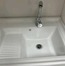 佳恋雅（JIALIANYA） 防潮防晒实木洗衣柜洗衣池阳台家用洗衣槽带搓板洗手台盆组合 白双开门+全套配件+镜柜80cm 实拍图