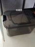 纳份爱米桶储米箱厨房家用防虫防潮密封透明加厚装米罐收纳箱翻盖米盒子 透黑【大号带量杯】 1个 25斤米 【新料】五谷杂粮猫粮储存箱米缸 实拍图