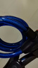 玥玛 自行车锁山地车高韧性钢丝锁单车防盗锁骑行装备 8125宝石蓝（月牙锁芯）1.2米 实拍图