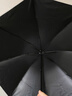 天堂 防紫外线晴雨伞三折 便携黑胶遮阳太阳伞晴雨两用 黑色 实拍图