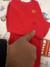 红豆儿童保暖内衣男女童秋衣秋裤无痕抗菌弹力磨毛绒套装Y2101红色165 实拍图