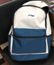 李宁双肩包女生书包男生户外旅行儿童初中高中大学生轻便休闲运动背包 25升白蓝色 实拍图