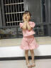 洛童欧小孩子衣服夏天儿童套装三岁女孩女童服装2024新款POLO上衣两件套 粉红色 110建议身高100cm左右 晒单实拍图