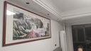 良品大师山水画办公室挂画中式客厅装饰画万里长城靠山图茶室字画风景壁画 富春山居图A1 80*220cm宣纸锦绫+有机玻璃+红褐色实木框（热卖款） 实拍图