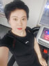 李宁（LI-NING）短袖女T恤运动上衣健身瑜伽服透气网纱短袖跑步上衣黑XL/180 实拍图