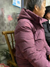 雅鹿奶奶冬装羽绒服女复古盘扣60岁70老人冬季衣服中老年妈妈外套 1890豆沙紫 厚款 3XL 推荐135-145斤 实拍图