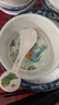 五和（WUHE）辅食碗儿童餐具宝宝吃饭碗卡通带手柄婴幼儿碗耐树脂食品级防烫 小恐龙单柄碗400ML+勺子 实拍图