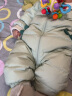 童泰秋冬3-24个月婴幼儿衣服宝宝轻薄款带帽羽绒连体衣哈衣 绿色 73cm 实拍图