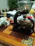正扬整套玻璃功夫茶具套装家用茶杯磁吸自动泡茶器简约办公室会客喝茶 自动迎客烟灰+六烟灰把杯莲鹤 实拍图