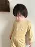 Aengbay昂贝[冰莫®]睡衣婴儿秋衣秋裤套装新生家居服分体宝宝衣服薄款 黄色 73 实拍图