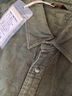 马登工装 美式休闲灯芯绒纯棉长袖衬衫叠穿内搭外套条绒衬衣男秋 军绿 M 实拍图