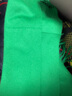 BLUE ERDOS100%山羊绒围巾披肩纯色简约百搭时尚礼物保暖流苏设计 松柏绿 180*30 实拍图