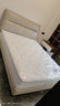 顾家家居（KUKA）京东独家家具卧室百搭耐磨简约奶油风头层黄牛皮双人大床DS8116B 8136皓月白1.5m 实拍图