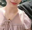 纪思梵轻奢四叶草项链女双面玛瑙时尚首饰七夕情人节生日礼物送女友老婆 双面红玛瑙【顺丰】 实拍图