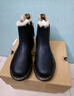 马丁博士（Dr.Martens）2976 Leonore冬加绒厚保暖雪地靴切尔西靴 黑色 41 实拍图