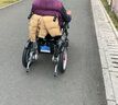 九圆 电动轮椅车残疾人老年人用可折叠可带坐便家用医用可加载人拖车 【低靠背高续航】30A锂电池+ 跑80里+整车避震 实拍图
