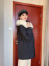 波司登（BOSIDENG）25新款冬季羽绒服女中长款脱卸帽大毛领90绒保暖外套B250245268 黑色8056 S 160/84A 体重约110-130斤 实拍图