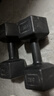 华亚（HUAYA） 哑铃环保包胶六角手铃男士家用健身器材 15KG 一对（7.5KG*2只） 实拍图