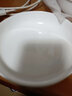 玉蝶景德镇陶瓷碗家用吃饭大号汤碗面碗日式白色斗笠碗骨瓷米饭碗深盘 8英寸纯白月光深盘4个 实拍图