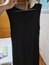 深呼吸DEEP BREATH女装休闲U领无袖慵懒长款高腰连衣裙A500327 黑 L (4) 实拍图