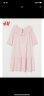 H&M女装连衣裙夏季露肩灯笼袖设计甜美宽松中长裙0970109 浅粉红 160/88 晒单实拍图