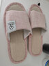 傲万2双亚麻拖鞋男女夏室内家居秋季棉麻居家用春秋情侣四季待客 （2双装）粉色+藏青 38-39 女+男42-43 实拍图
