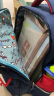 Edison小学生书包减负护脊反光大容量防泼水儿童双肩背包 2313-1红蓝绿 实拍图