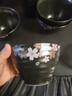 古杰士三丽鸥樱花饭碗日式陶瓷家用复古碗盘子高颜值个人专用精致米饭碗 4.5英寸樱花饭碗（4个装/每件） 实拍图