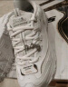 斯凯奇（Skechers）女鞋2024春季新款小白鞋十周年钻石款熊猫鞋厚底老爹鞋运动休闲鞋 白色/银色-WSL 37.5 晒单实拍图
