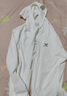 特步（XTEP）儿童童装男女童小中大童百搭连帽运动针织防晒衣 珍珠白 130cm 实拍图