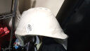 梅思安ABS豪华型安全帽超爱戴帽衬白色针织布吸汗带D型下颏带1顶 实拍图