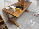 实木卧室大长条桌写字家用书桌办公工作台双人电脑桌台式电竞桌子 单桌实木K字腿结构*桌面需要开槽联系客服 长宽高180*60*75桌面4.6CM送货上门 实拍图