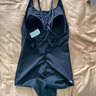 迪卡侬（DECATHLON）泳衣女温泉显瘦遮肚温泉连体小黑裙游泳衣泳装NABWW 暗夜精灵小黑裙(三角内衬) L -XL/125-140斤/偏小一码 实拍图