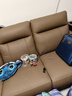 左右零靠墙电动功能头层牛皮沙发6013浅咖色2.24m 实拍图