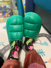 华美健步防水踩屎感按摩居家情侣棉拖鞋轻简保暖舒适秋冬季室内加绒软底棉鞋女款HM2380A绿色36-37码 实拍图