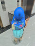 kocotree儿童防晒帽夏宝宝遮阳帽男童女童渔夫太阳帽子防紫外线大帽檐 IP卡通小鲨鱼(立体版) L码：头围53-54CM，建议6-10岁 实拍图